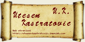Utešen Kastratović vizit kartica